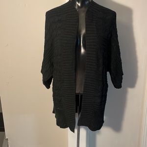Black new york & company sweater cardigan